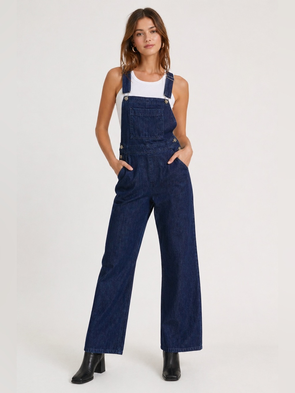 Pilcro Denim Overalls Anthropologie Dark Wash Small